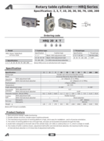 HRQ SERIES: ROTARY TABLE CYLINDERS